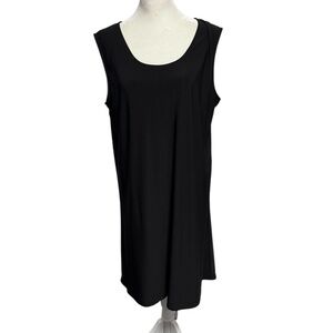 Caroline Rose Black Scoop Neck Tank Dress. Size M. VGUC